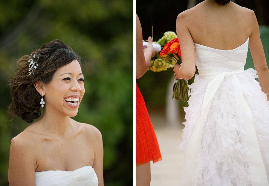  shoes were a perfect match for the wedding's redorange lime green color 