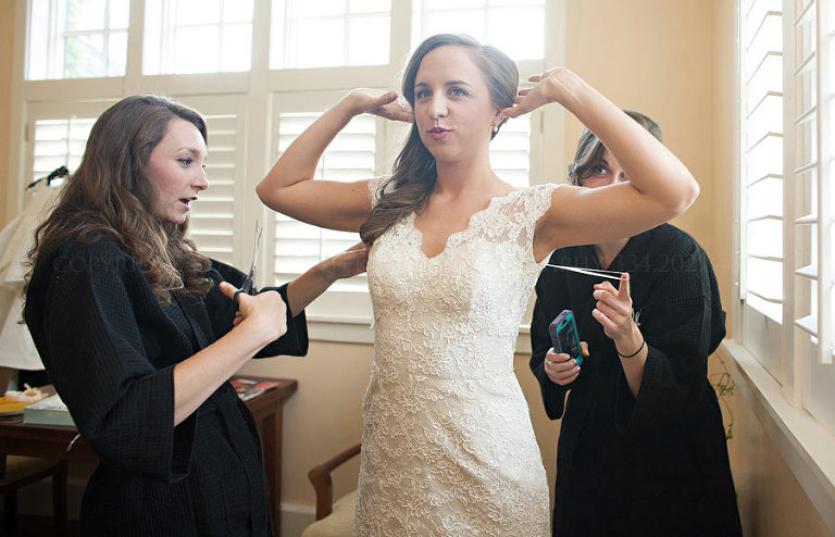 auburn wedding dress